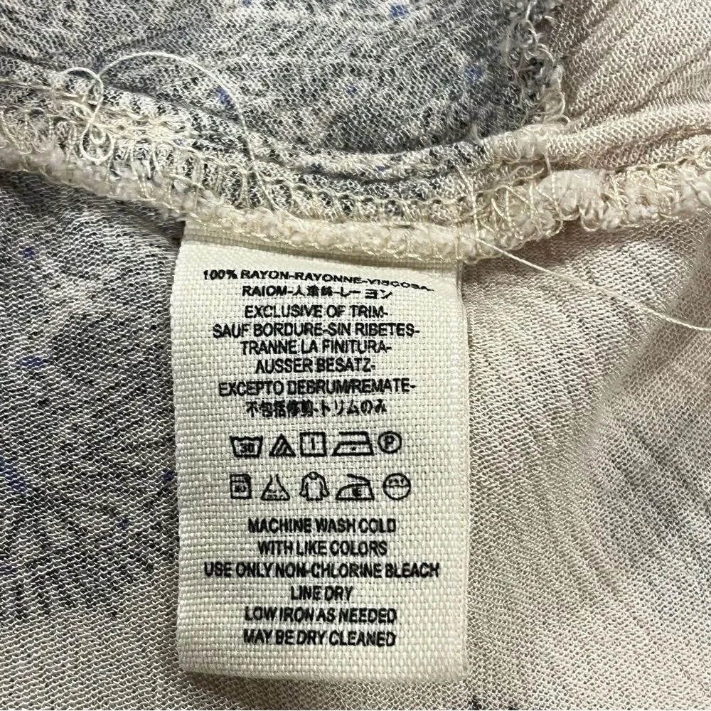 FREE PEOPLE SWING Ivory Medallion Print Tunic Mini Dress Boho Festival‎